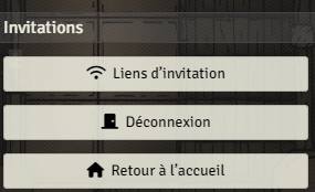 endroit où se trouve le bouton lien d'invitation